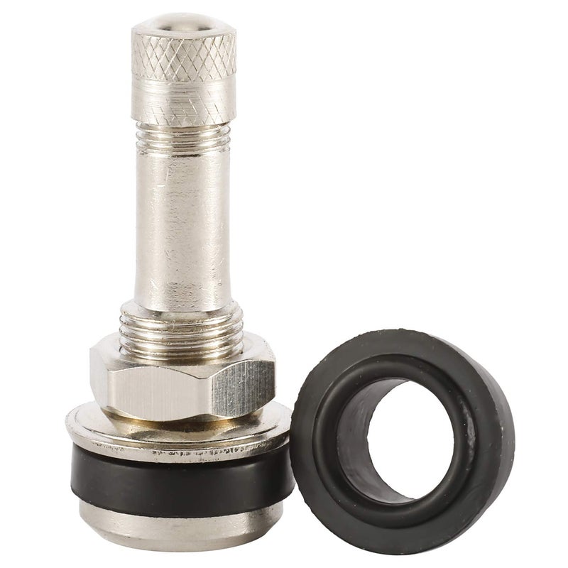 NovelBee 25 Pack of TR416 Metal Valve Stems Outer Mount Fits 0.453" & 0.625" Rim Holes - Image 4
